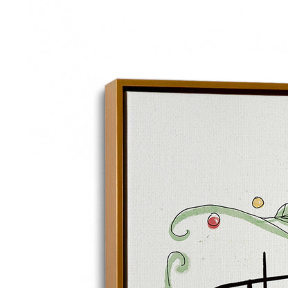 [Color:Polished Gold], Picture of art in a Polished Gold frame at an angle