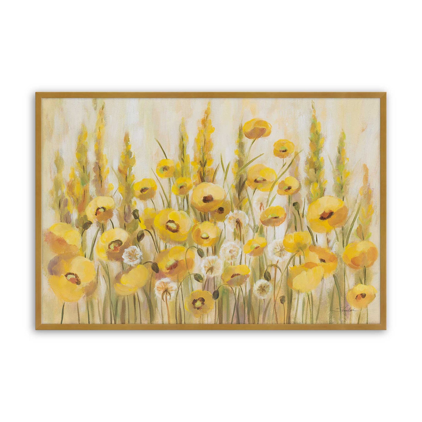 [Color:Polished Gold], Picture of art in a Polished Gold frame