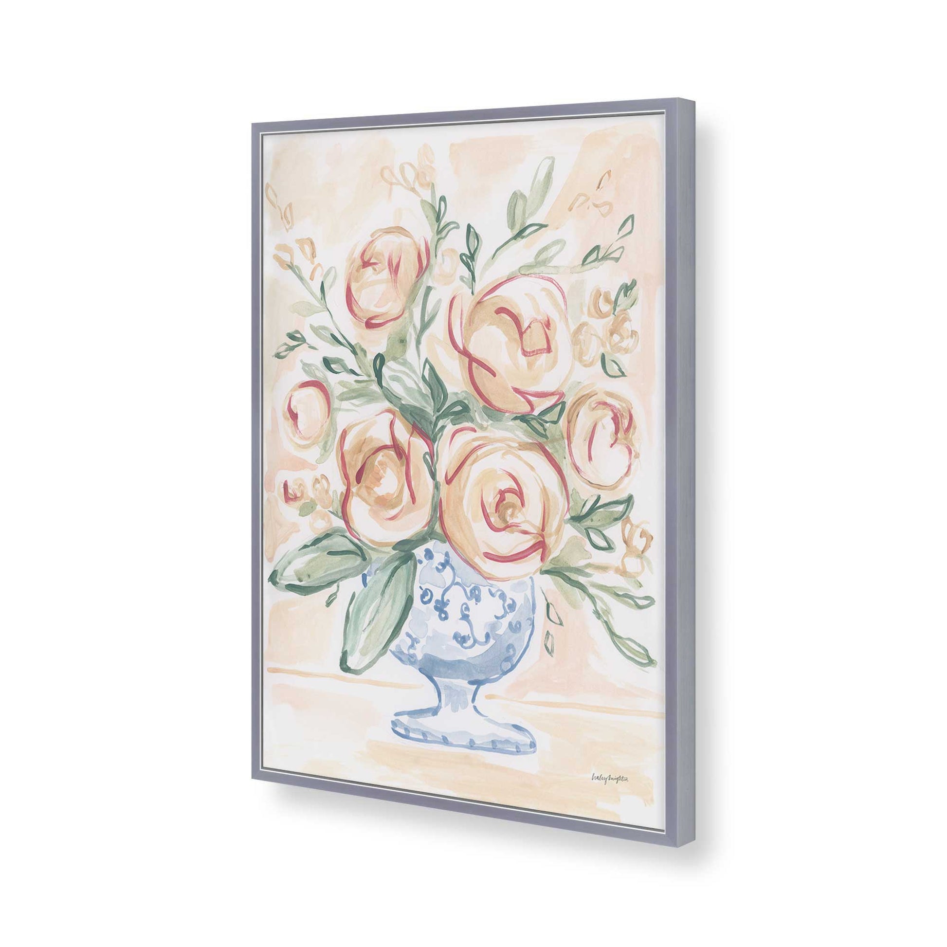 [Color:Polished Chrome], Picture of art in a Polished Chrome frame of the corner
