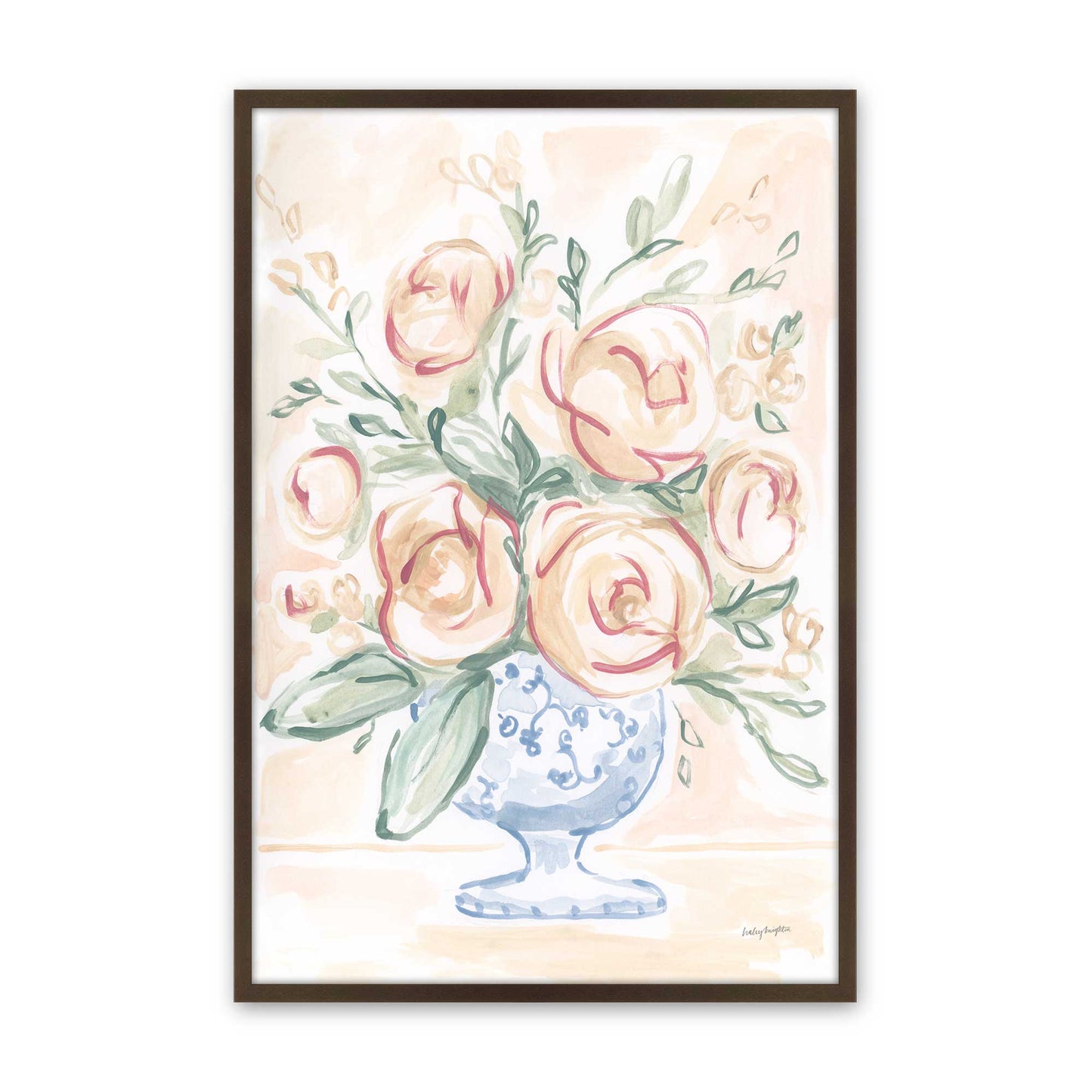 [Color:Brown], Picture of art in a Brown frame