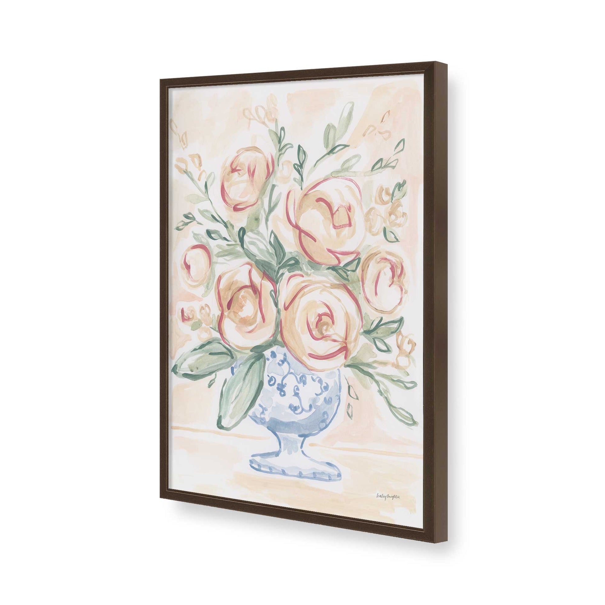[Color:Belvinder Brown], Picture of art in a Belvinder Brown frame of the corner