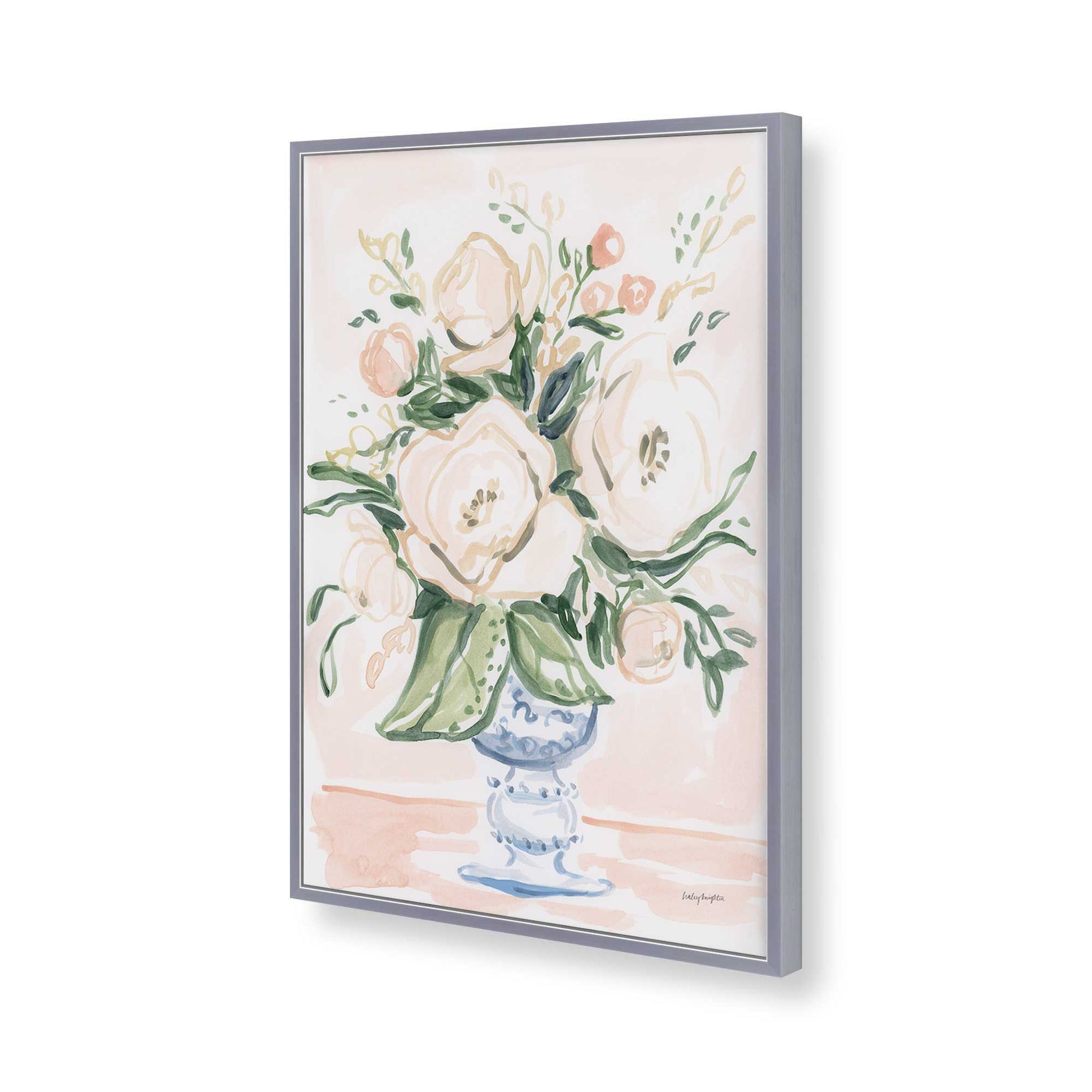 [Color:Polished Chrome], Picture of art in a Polished Chrome frame of the corner