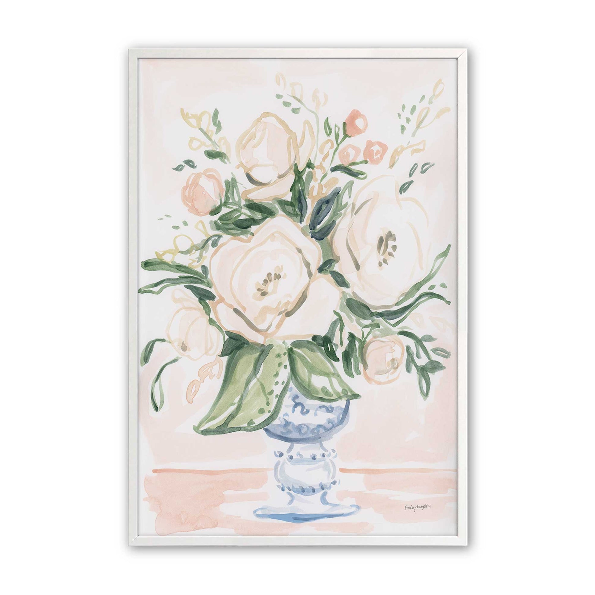 [Color:Opaque White], Picture of art in a Opaque White frame
