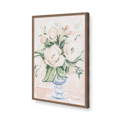[Color:Walnut], Picture of art in a Walnut frame of the corner