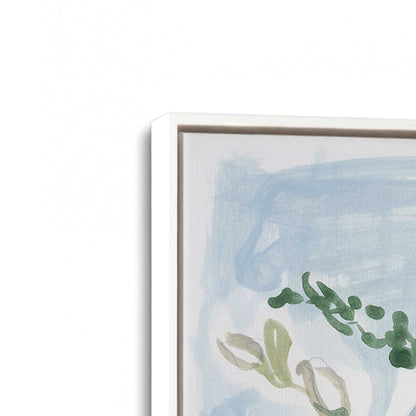 [Color:Opaque White], Picture of art in a White frame at an angle