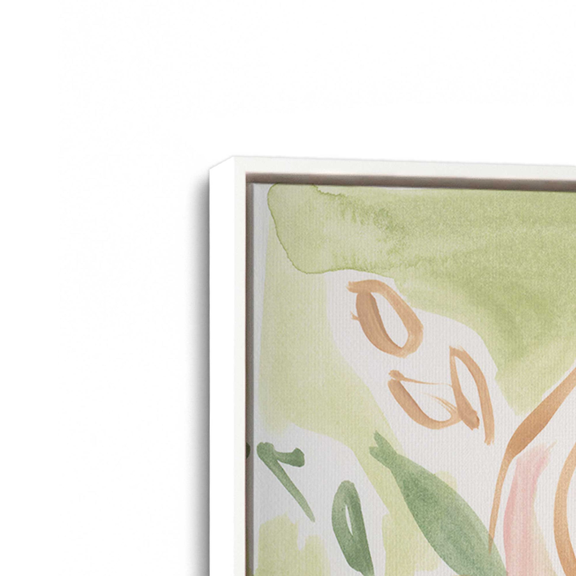 [Color:Opaque White], Picture of art in a White frame at an angle