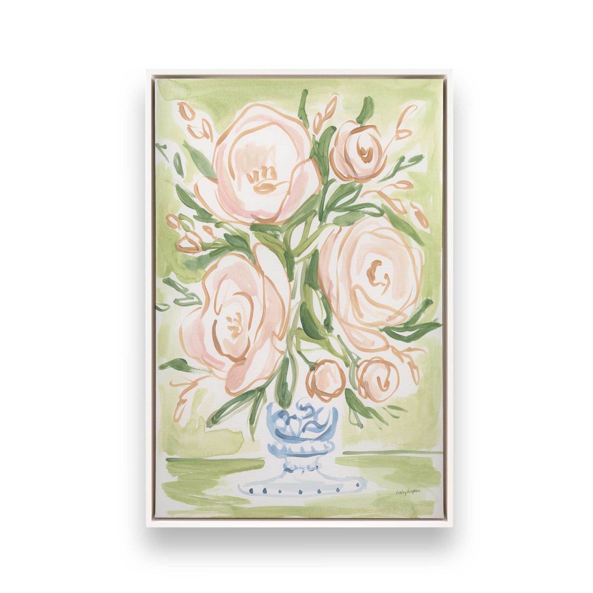 [Color:Opaque White], Picture of art in a White frame