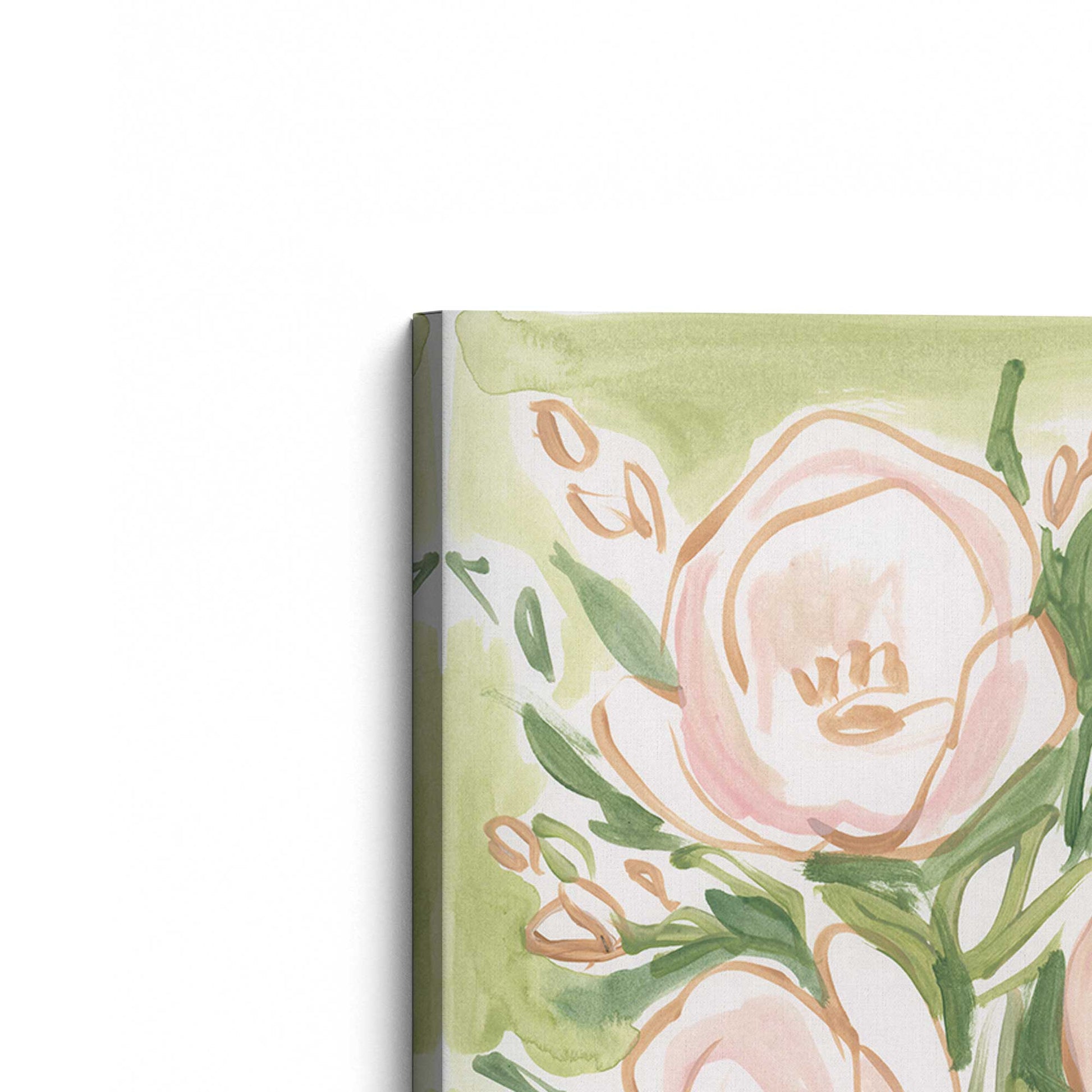 [Color:Stretched Canvas], Picture of the corner of the art