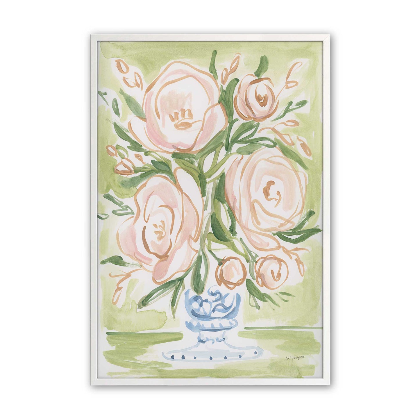 [Color:Opaque White], Picture of art in a Opaque White frame