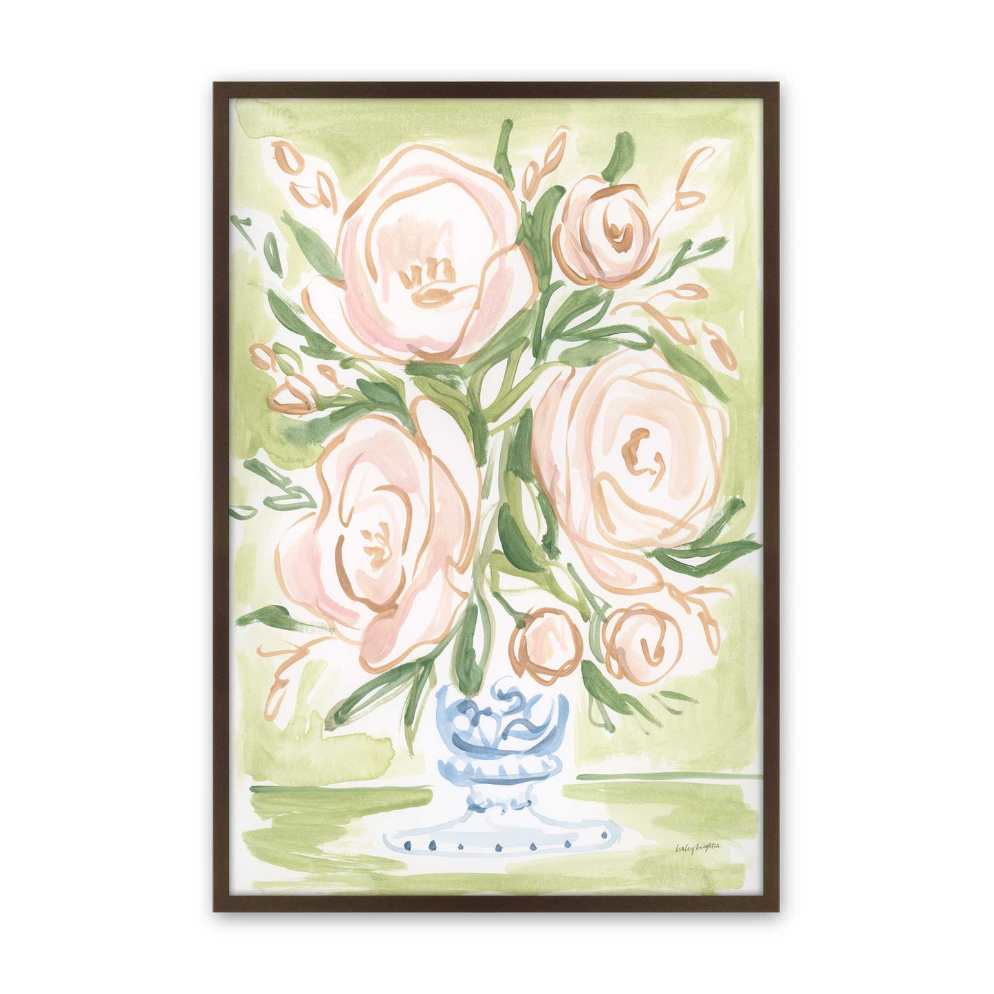 [Color:Brown], Picture of art in a Brown frame