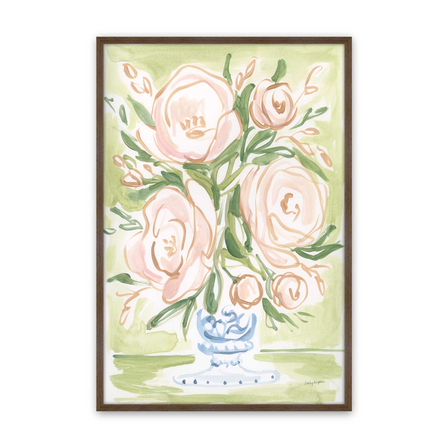 [Color:Walnut], Picture of art in a Walnut frame