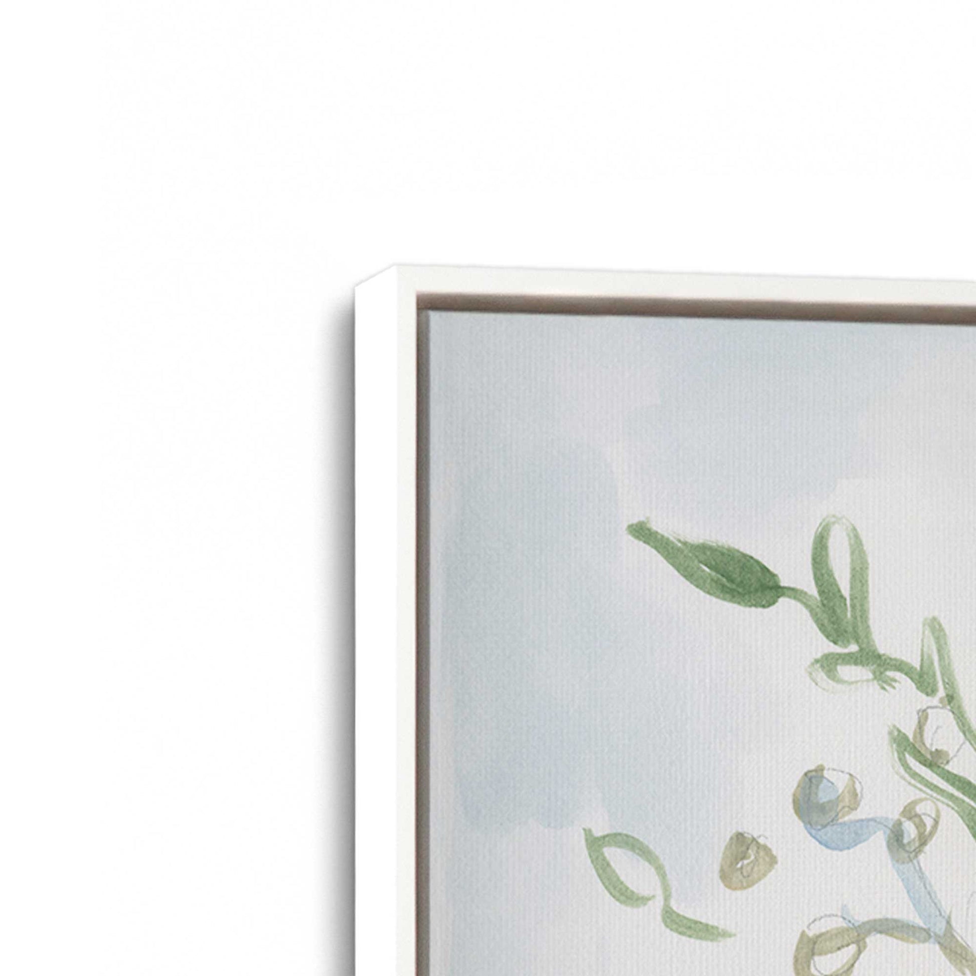 [Color:Opaque White], Picture of art in a White frame at an angle