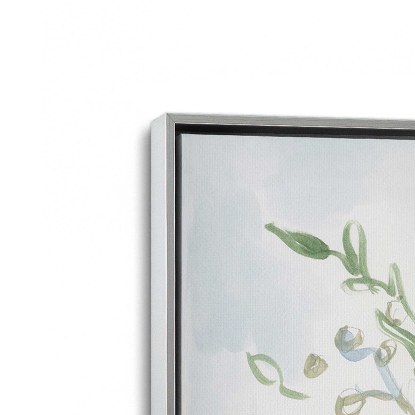 [Color:Polished Chrome], Picture of art in a Polished Chrome frame at an angle