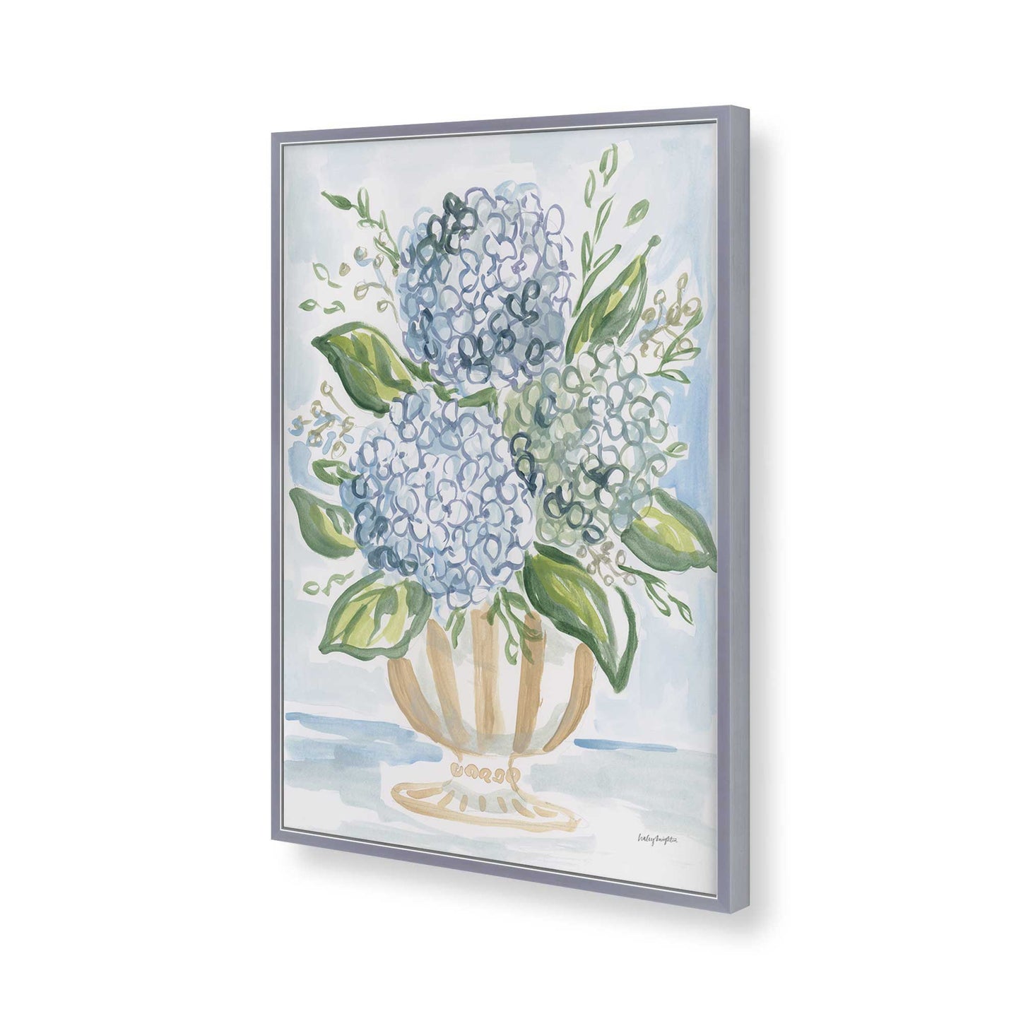 [Color:Polished Chrome], Picture of art in a Polished Chrome frame of the corner