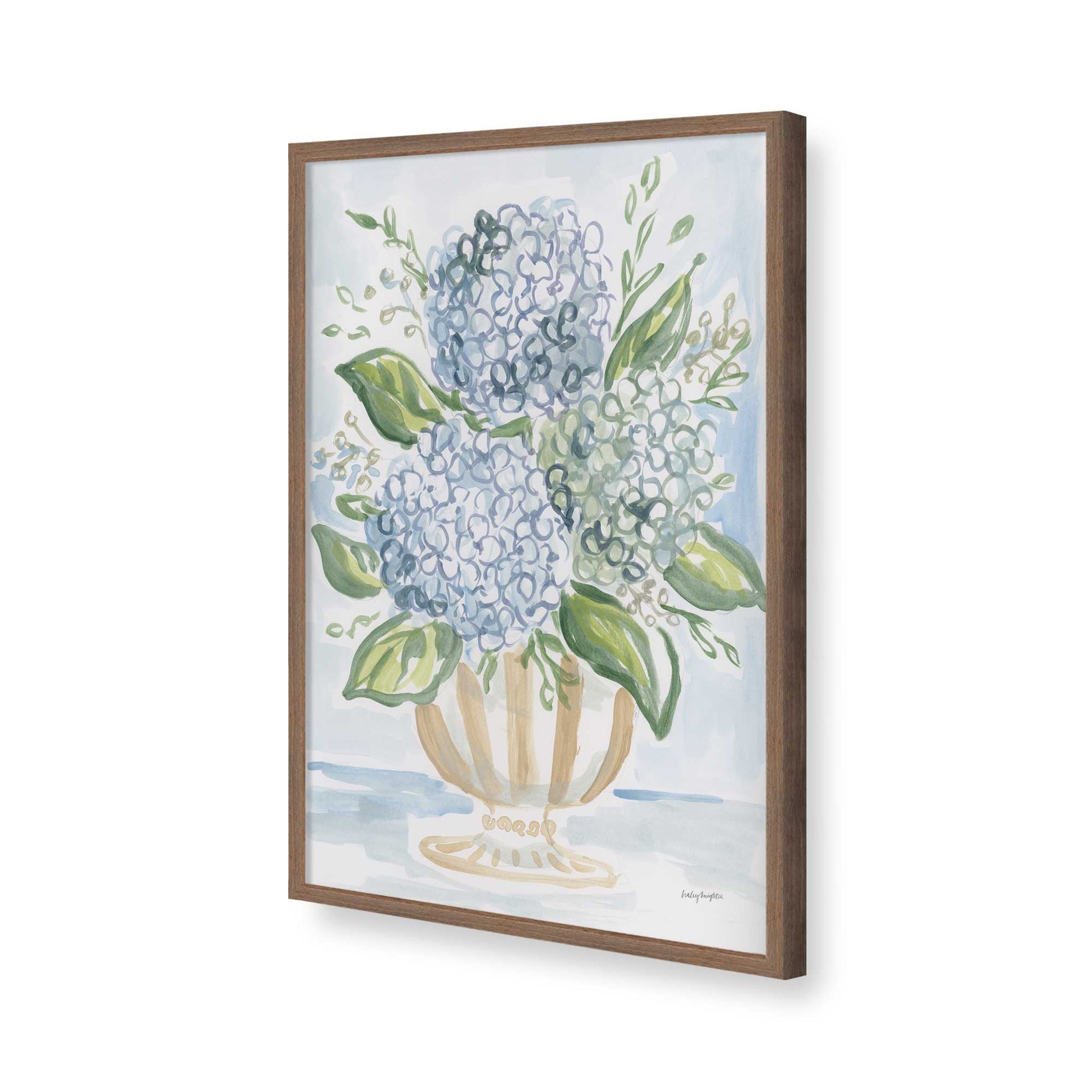 [Color:Walnut], Picture of art in a Walnut frame of the corner