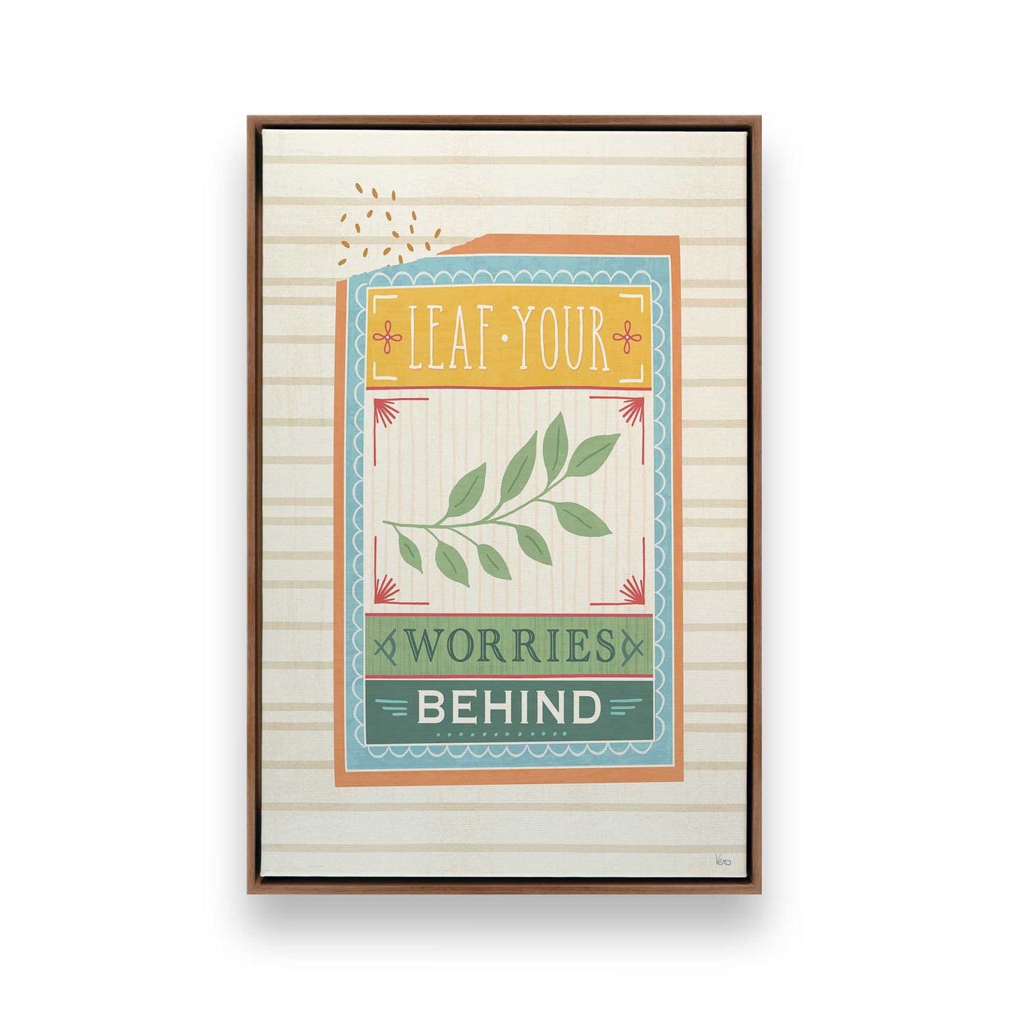 [Color:Walnut], Picture of art in a Walnut frame