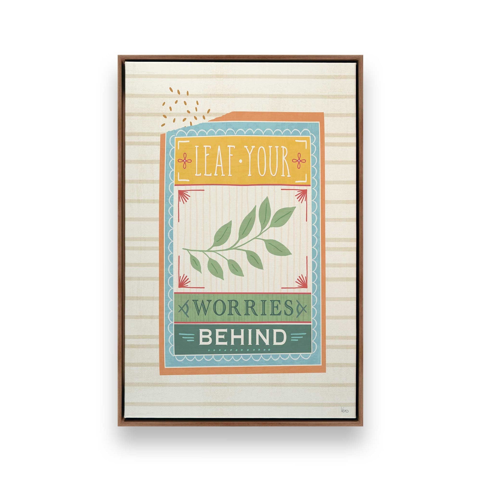 [Color:Walnut], Picture of art in a Walnut frame