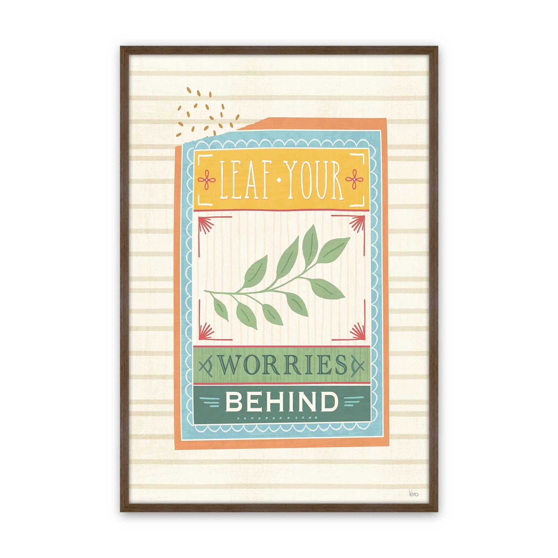 [Color:Walnut], Picture of art in a Walnut frame