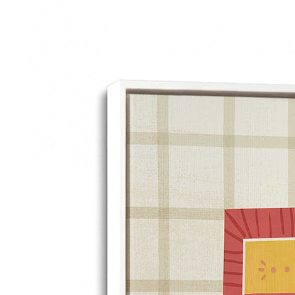 [Color:Opaque White], Picture of art in a White frame at an angle