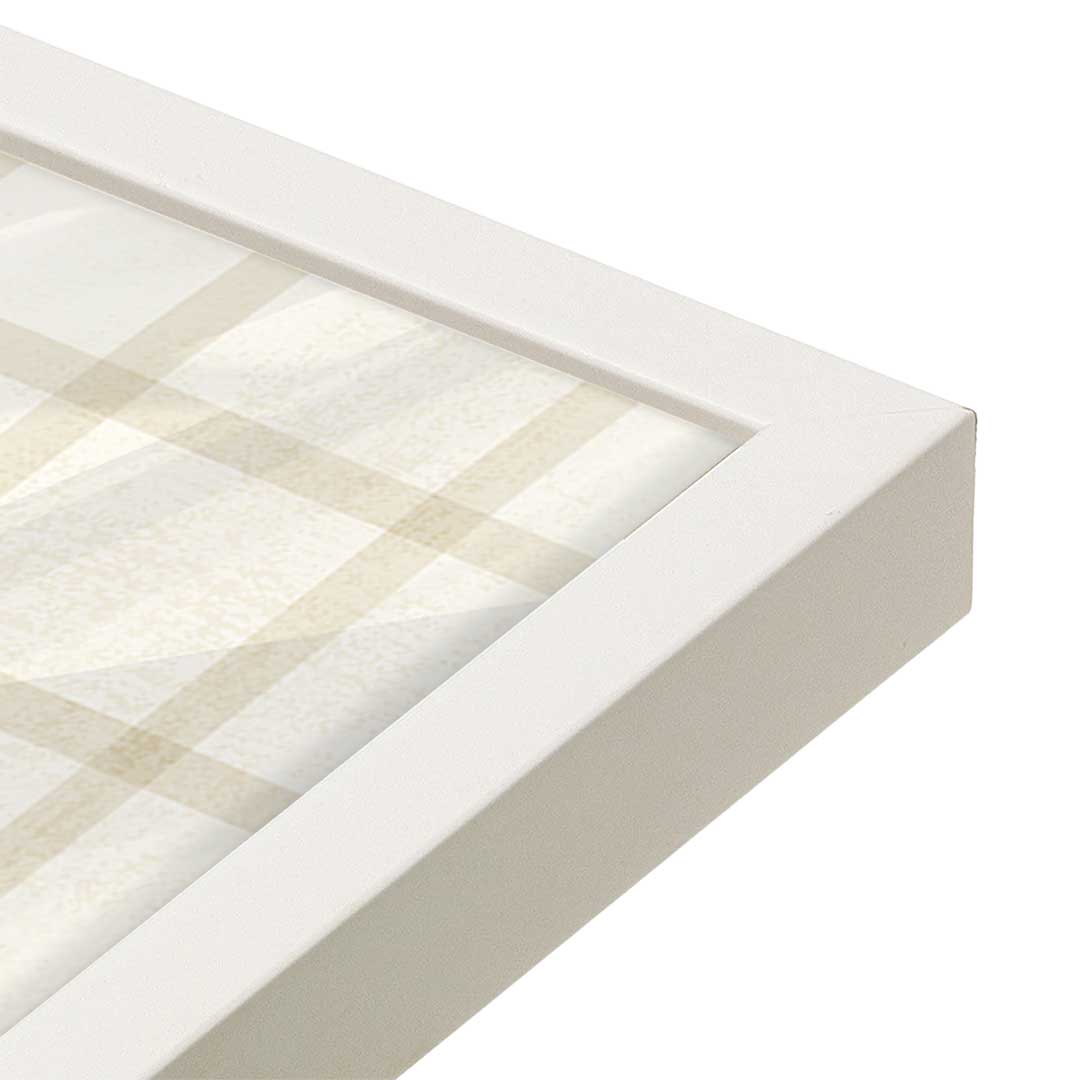 [Color:Opaque White], Picture of art in a Opaque White frame at an angle