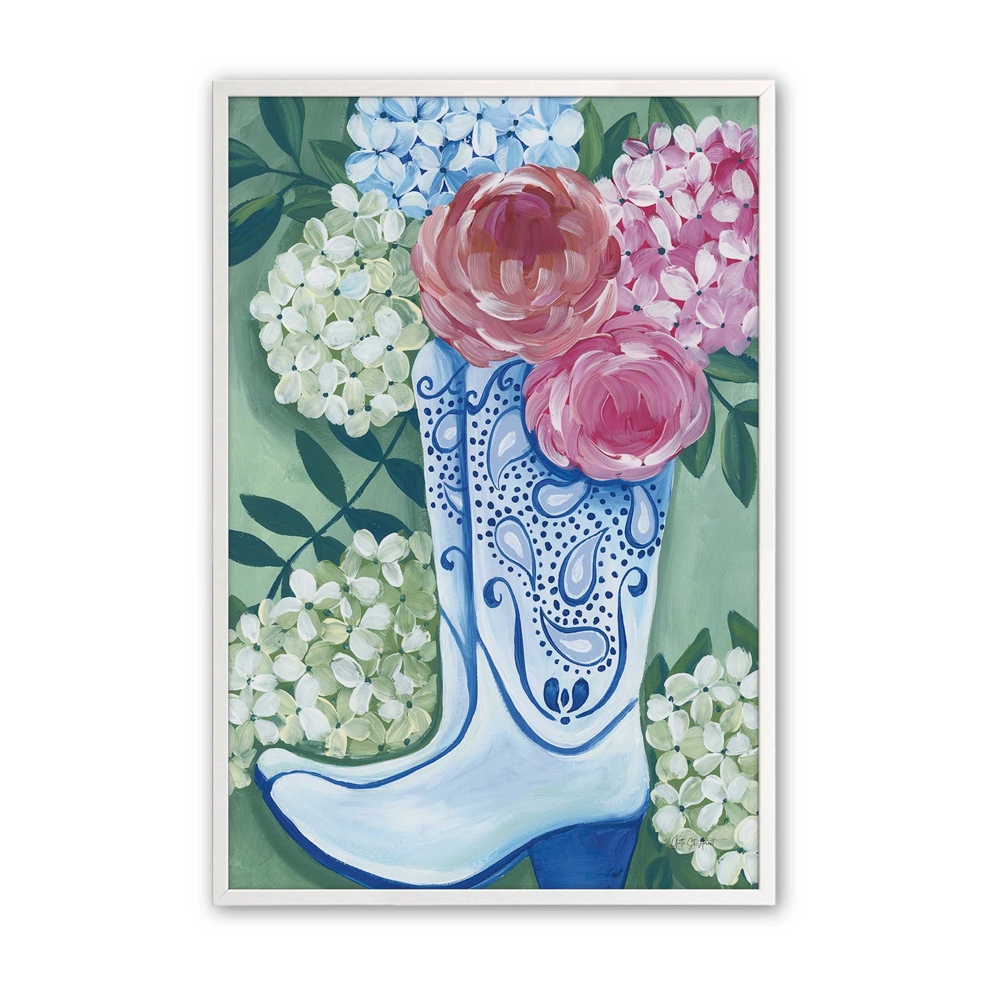 [Color:Opaque White], Picture of art in a Opaque White frame
