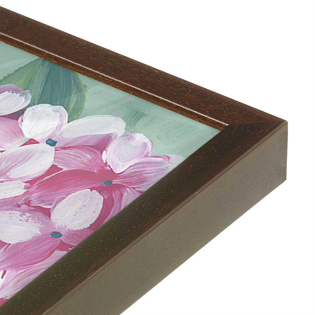 [Color:Belvinder Brown], Picture of art in a Belvinder Brown frame at an angle