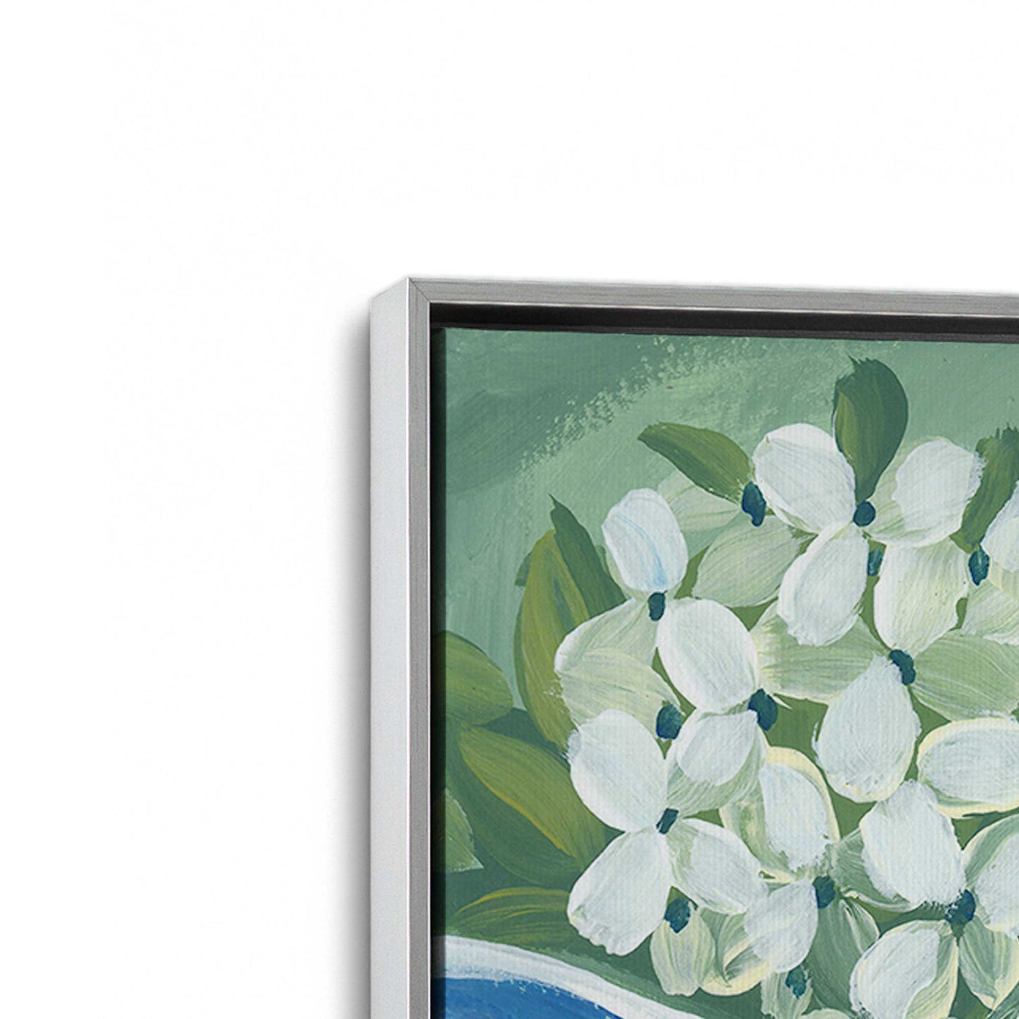 [Color:Polished Chrome], Picture of art in a Polished Chrome frame at an angle