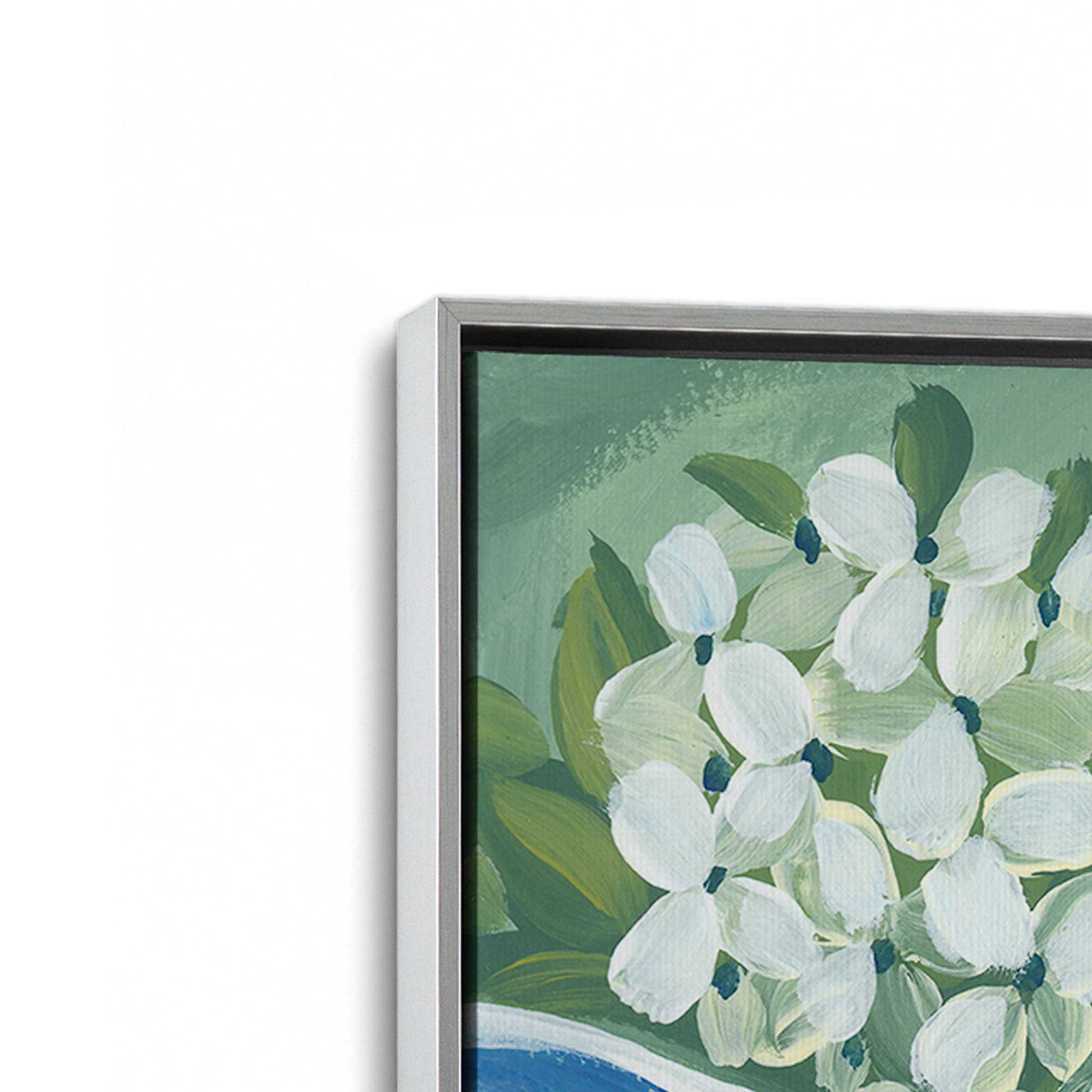 [Color:Polished Chrome], Picture of art in a Polished Chrome frame at an angle