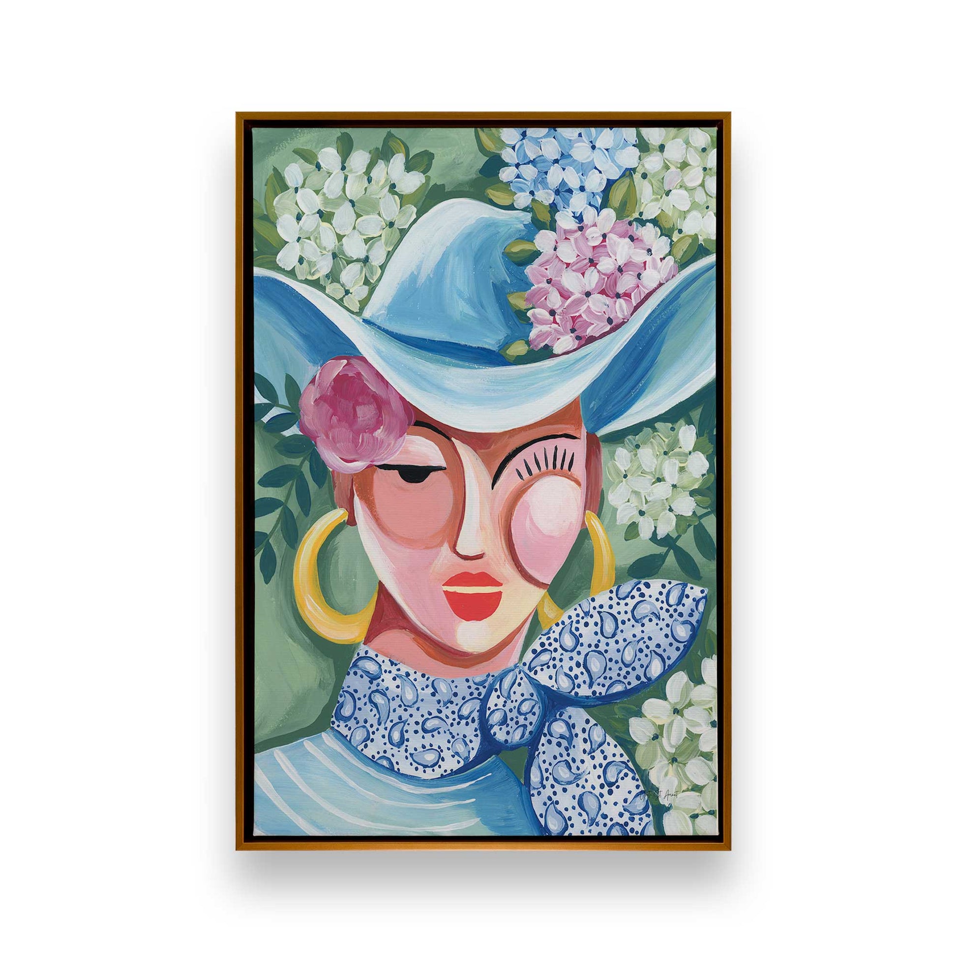 [Color:Polished Gold], Picture of art in a Polished Gold frame