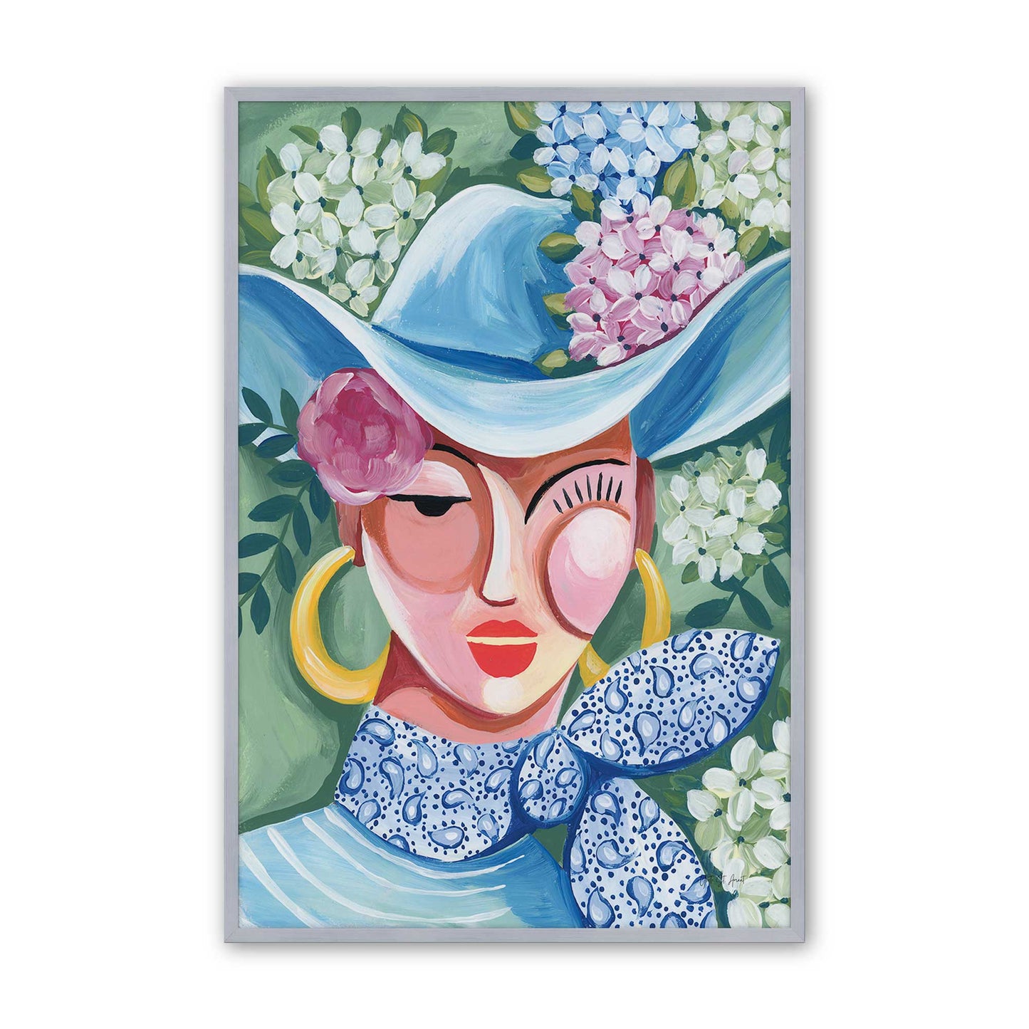 [Color:Polished Chrome], Picture of art in a Polished Chrome frame