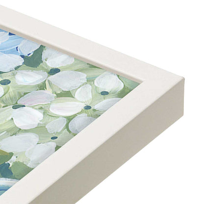 [Color:Opaque White], Picture of art in a Opaque White frame at an angle