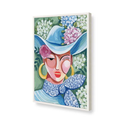 [Color:Opaque White], Picture of art in a Opaque White frame of the corner