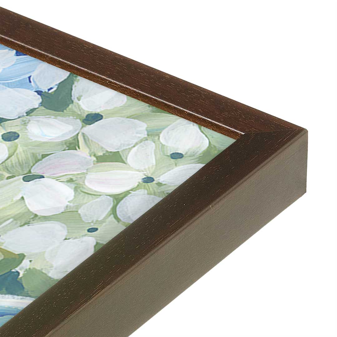[Color:Belvinder Brown], Picture of art in a Belvinder Brown frame at an angle
