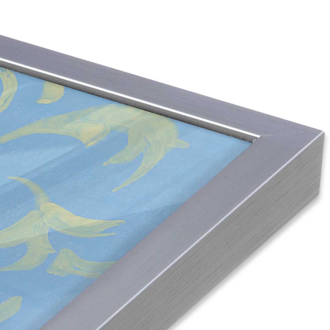 [Color:Polished Chrome], Picture of art in a Polished Chrome frame at an angle