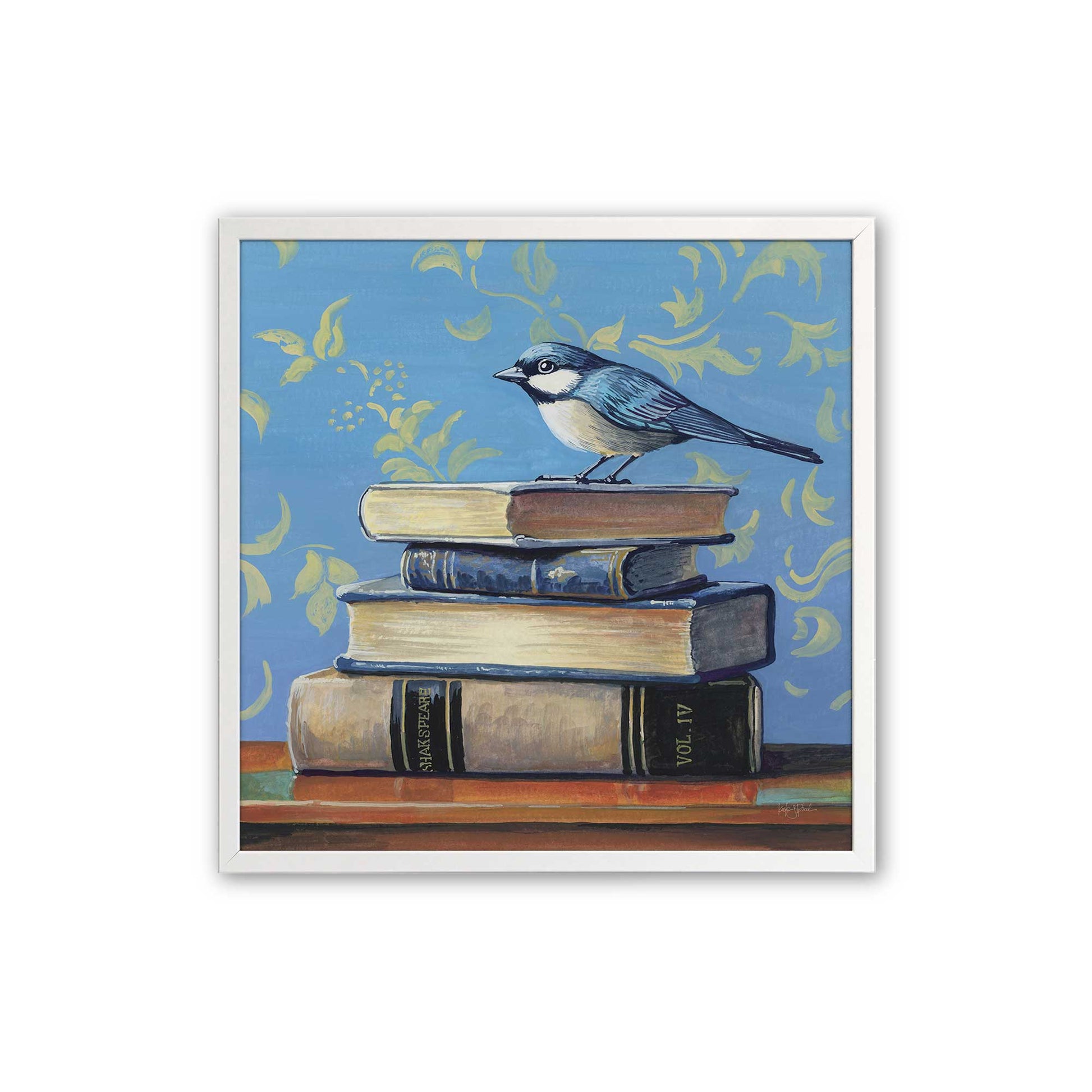 [Color:Opaque White], Picture of art in a Opaque White frame