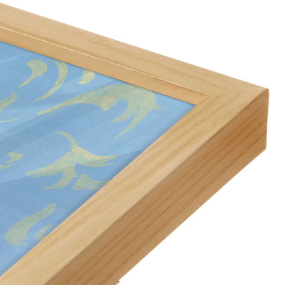 [Color:American Maple], Picture of art in a American Maple frame at an angle