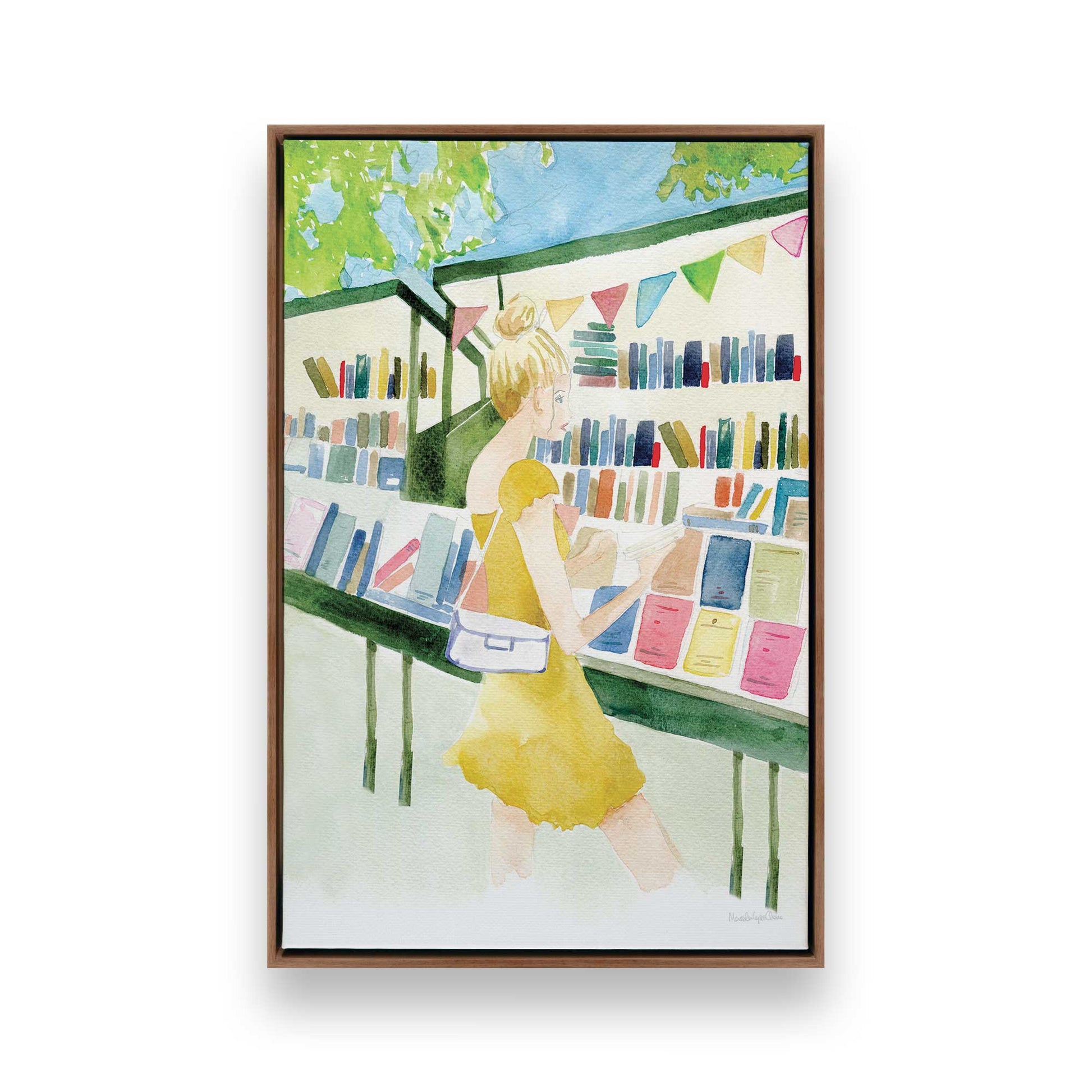 [Color:Walnut], Picture of art in a Walnut frame