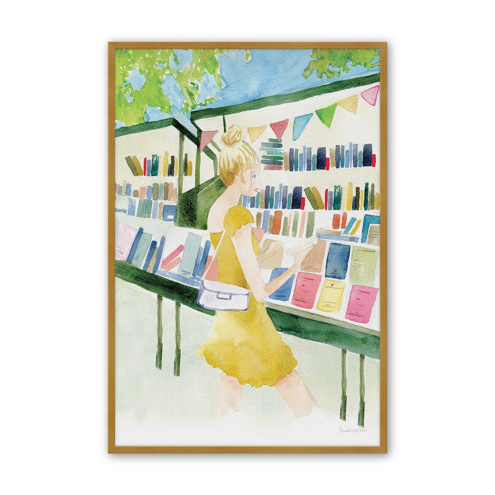 [Color:Polished Gold], Picture of art in a Polished Gold frame
