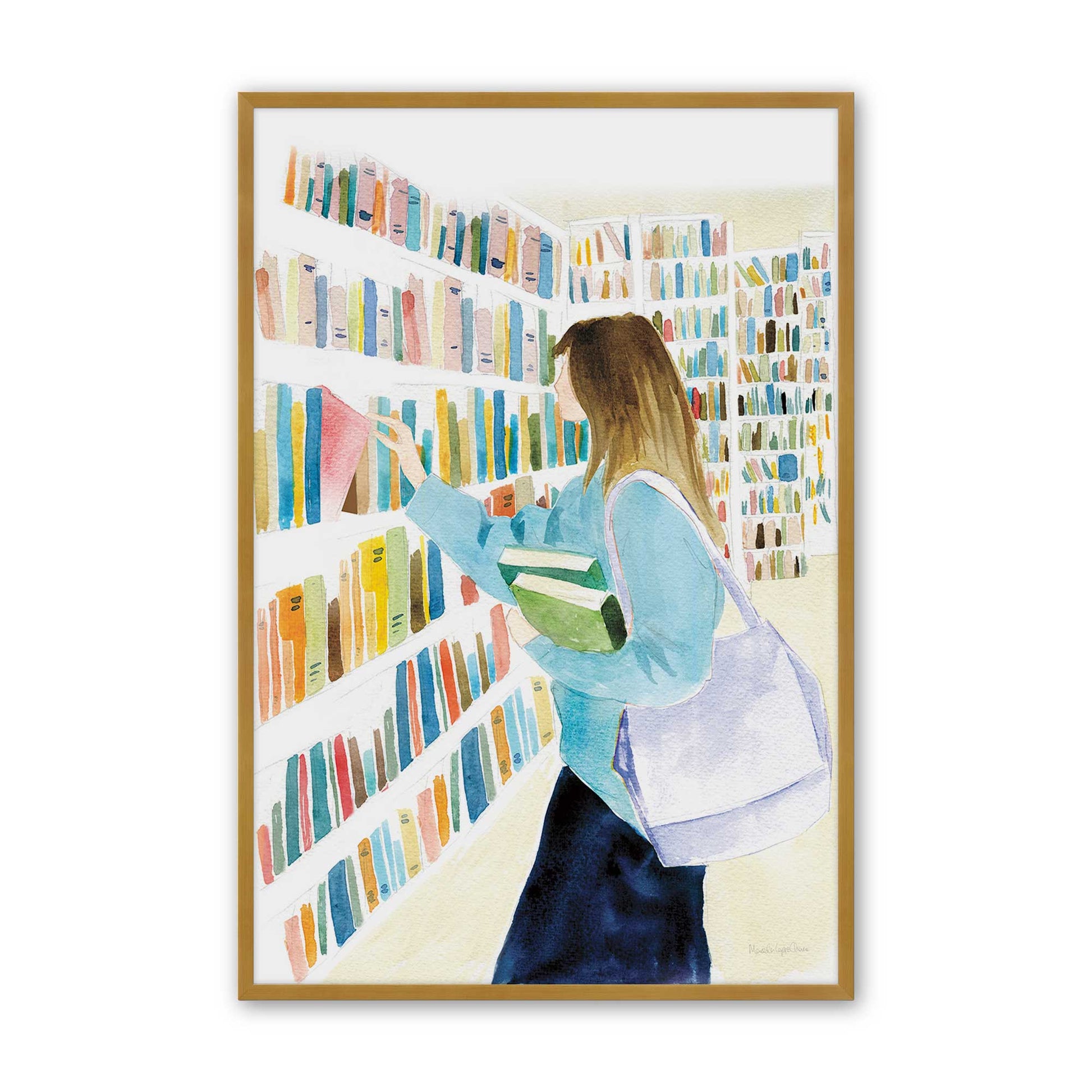 [Color:Polished Gold], Picture of art in a Polished Gold frame