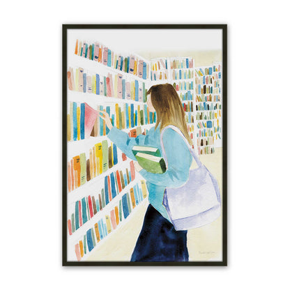 [Color:Satin Black], Picture of art in a Satin Black frame