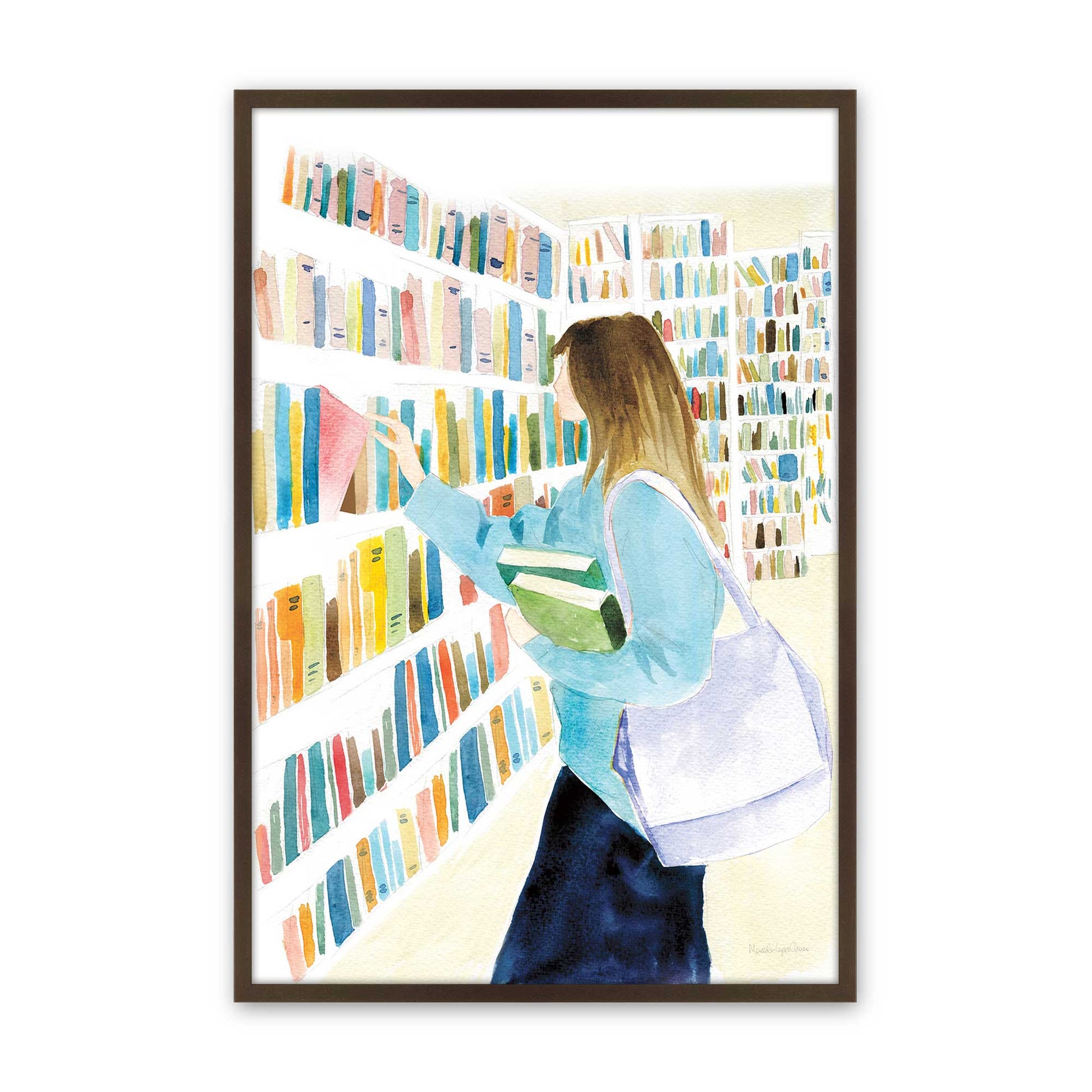 [Color:Belvinder Brown], Picture of art in a Belvinder Brown frame