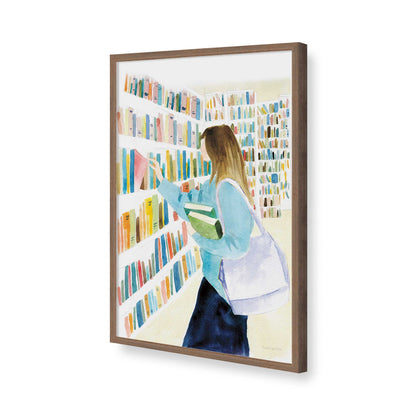 [Color:Walnut], Picture of art in a Walnut frame of the corner