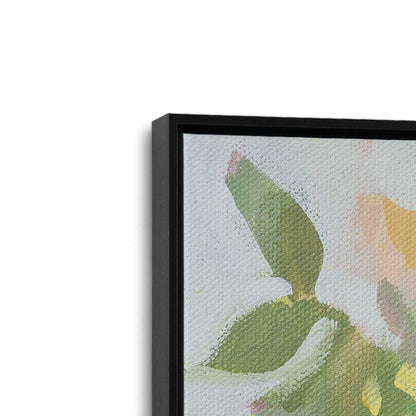 [Color:Satin Black], Picture of art in a Satin Black frame at an angle