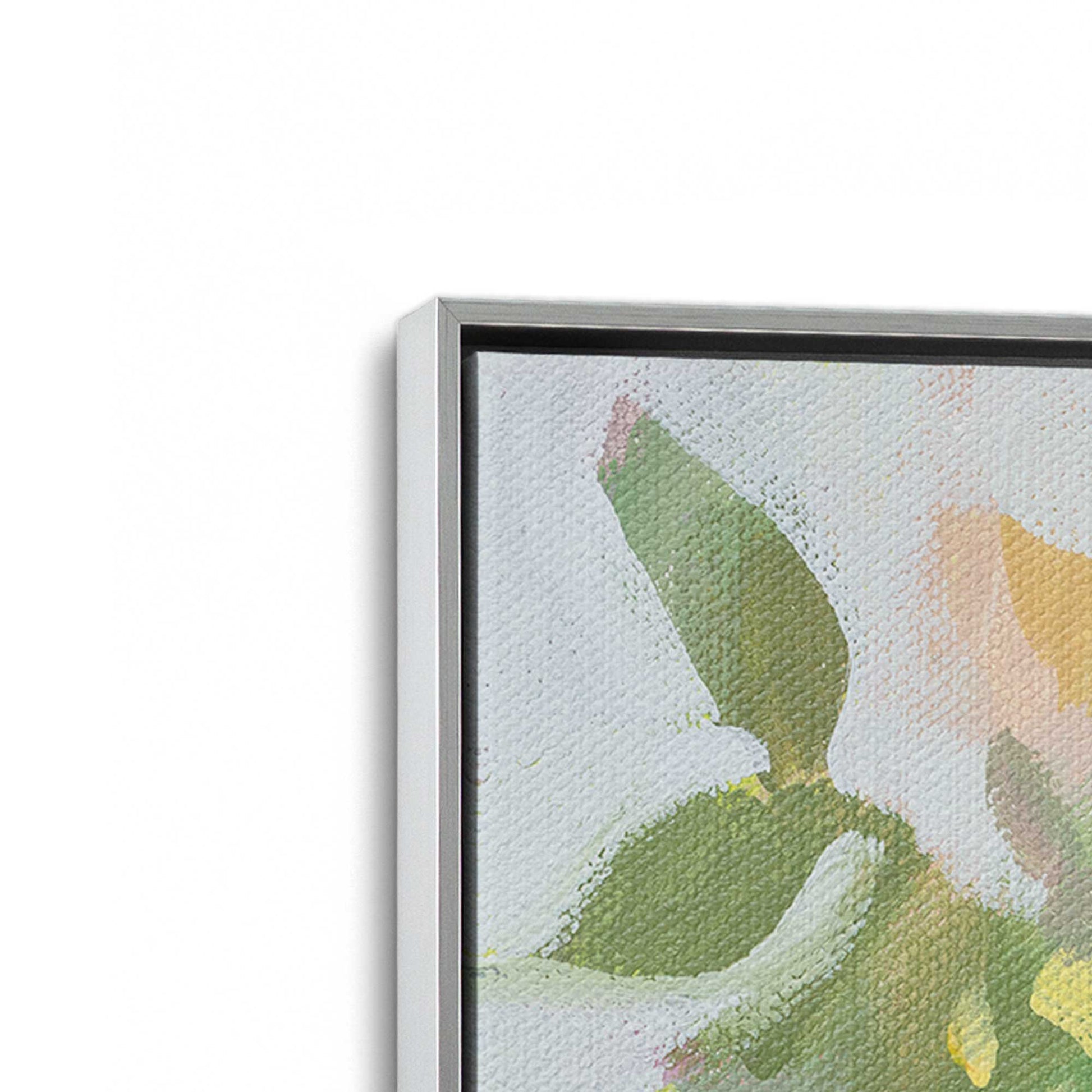 [Color:Polished Chrome], Picture of art in a Polished Chrome frame at an angle