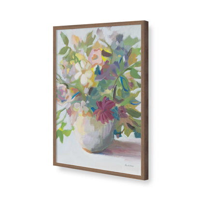 [Color:Walnut], Picture of art in a Walnut frame of the corner