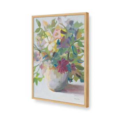 [Color:American Maple], Picture of art in a American Maple frame of the corner
