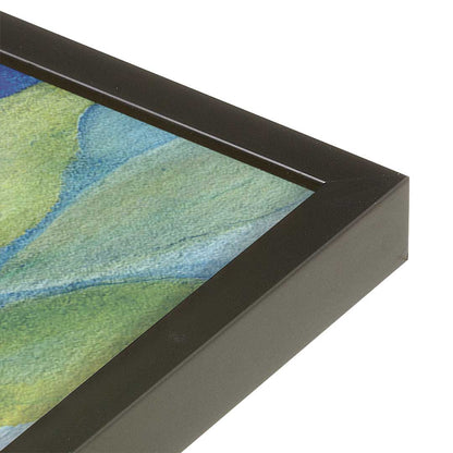 [Color:Satin Black], Picture of art in a Satin Black frame at an angle