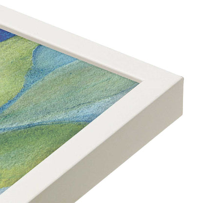 [Color:Opaque White], Picture of art in a Opaque White frame at an angle