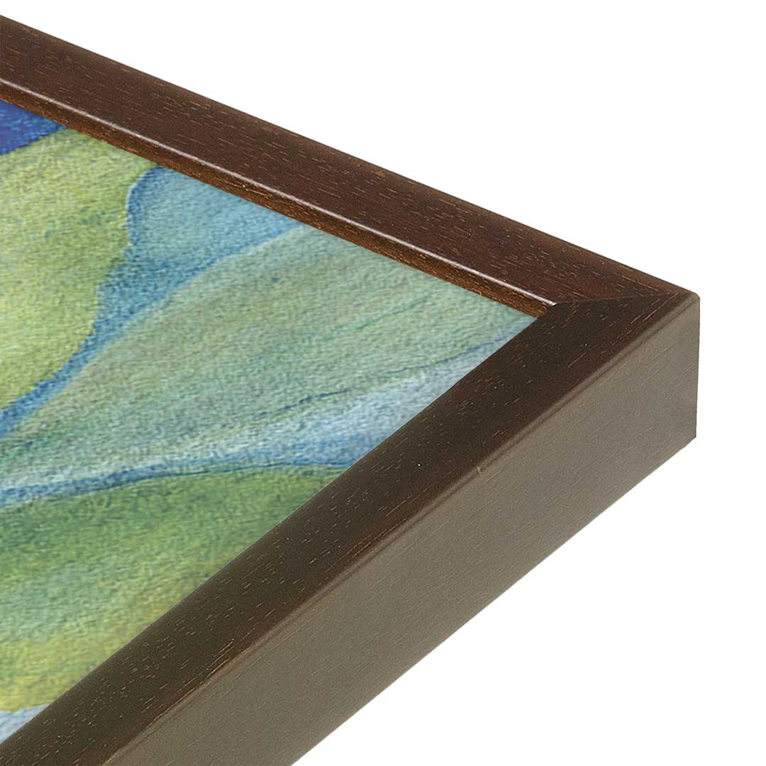 [Color:Belvinder Brown], Picture of art in a Belvinder Brown frame at an angle