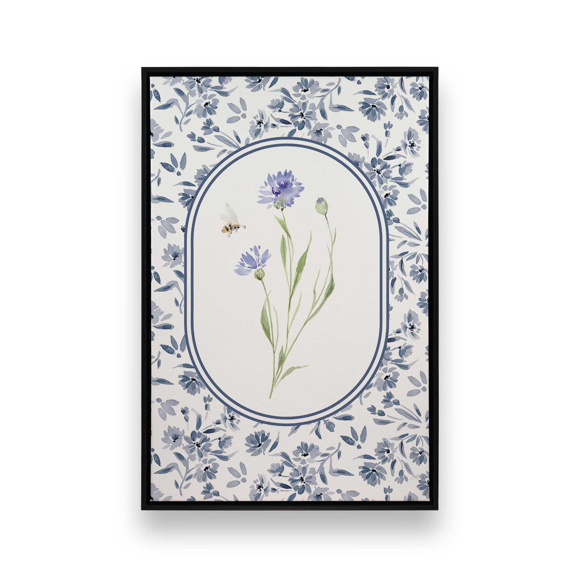 [Color:Satin Black], Picture of art in a Satin Black frame